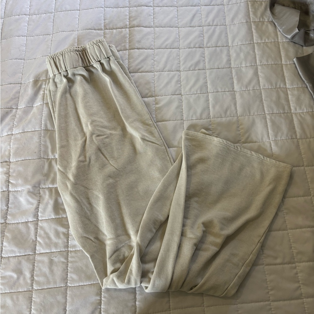Gilded Intent Cream Wide Leg Pants